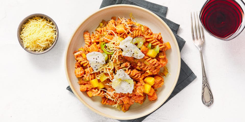 Fusilli met koolraap, ricotta en geraspte kaas | Maaltijdbox recepten