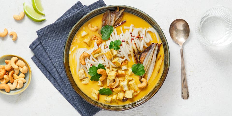 2024 44 SNELLE laksa oranje bataat wortel noedels cashew