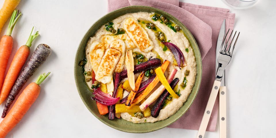 2025 4 VEGA grillkaas puree peterselie olie regenboogwortel metkappertjes 1