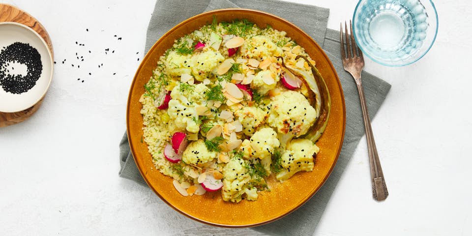 Bloemkool radijs amandelen couscous | Maaltijdbox recepten
