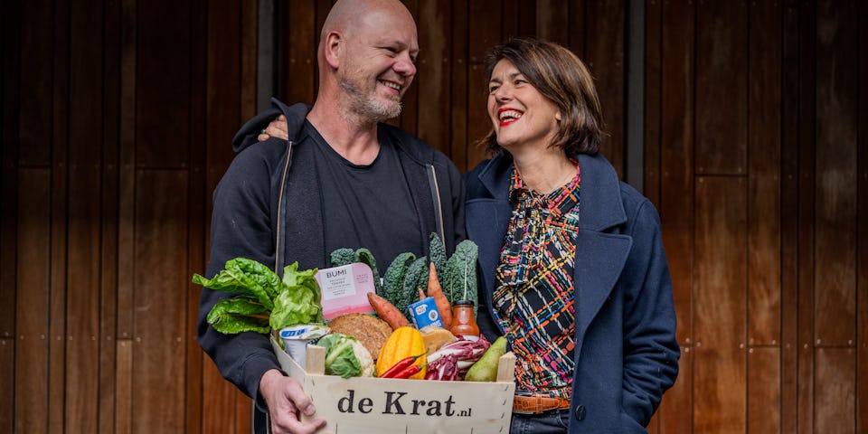Koppel met maaltijdbox de Krat