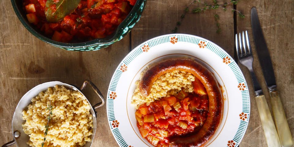 2796 Stoof Van Merguez Met Bulgur