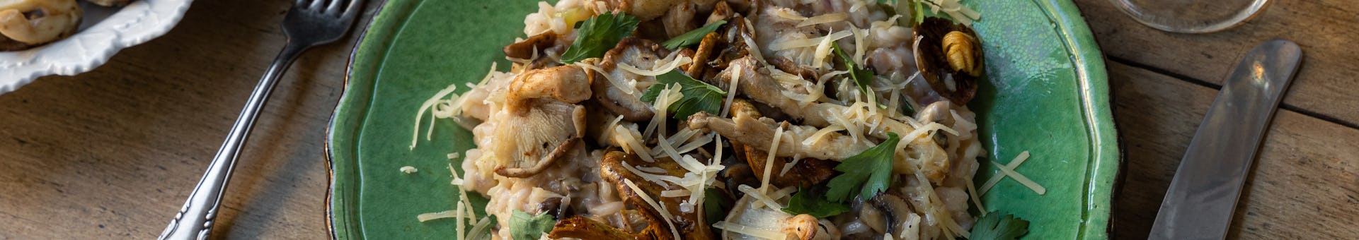 Wk 49 hollandse risotto met paddenstoelen en oude kaas
